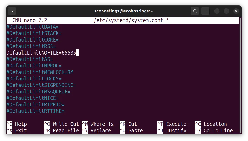 Linux file descriptor limit set