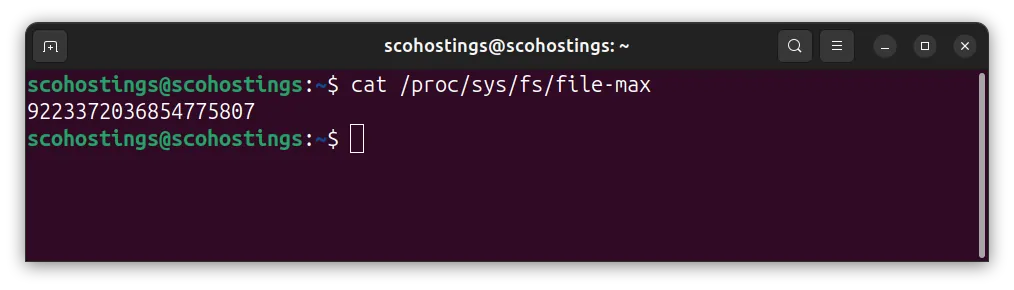 System-wide kernel maximum across all processes combined