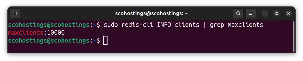 Redis max clients