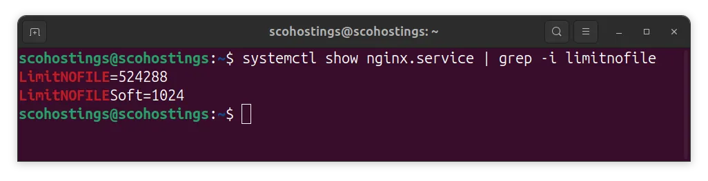 Show the limit of a service